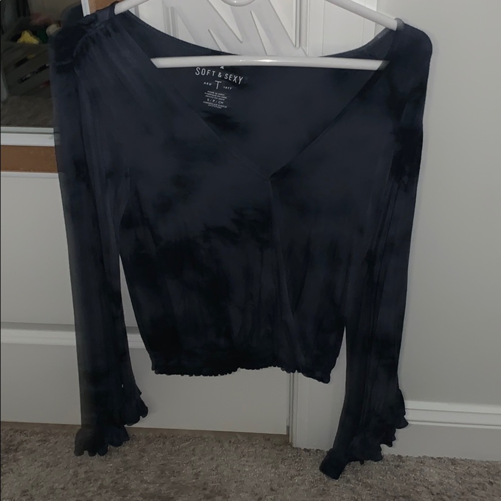 American eagle tie dye long sleeve top